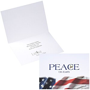 Patriotic Peace on Earth Greeting Card Main Image