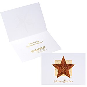 Raised Star Ornament Greeting Card Main Image