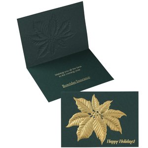 Poinsettia Leaf Greeting Card Main Image