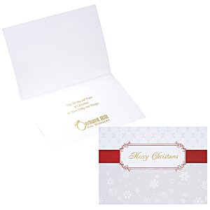 Christmas Ribbon Greeting Card Main Image
