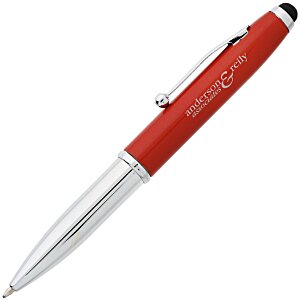 iWrite Stylus Metal Pen with Flashlight - Laser Engraved - 24 hr Main Image