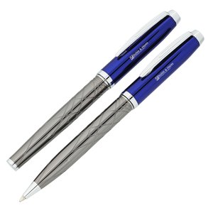 Guillox Nine Twist Metal Pen & Rollerball Pen Set with Gift Package - 24 hr Main Image