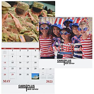 Celebrate America Calendar - Spiral - 24 hr Main Image