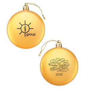 Flat Ornament - Swirl - Happy Holidays Main Image