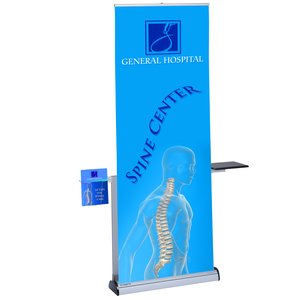 Imagine Quick Change Retractable Banner Display with Table & Literature Pocket Main Image