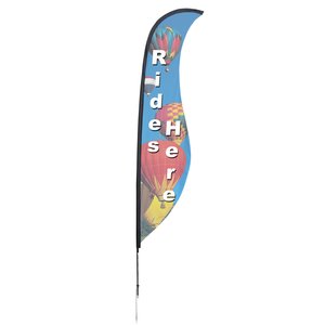 Outdoor Sabre Sail Sign - 13' - One Sided Main Image