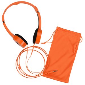 Fold Up Headphones with Pouch Main Image