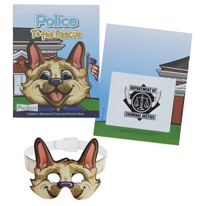 Coloring Book with Mask - Police to the Rescue Main Image