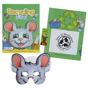 Coloring Book with Mask & Crayons - Recycling is Fun Main Image
