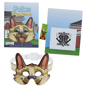 Coloring Book with Mask & Crayons - Police to the Rescue Main Image