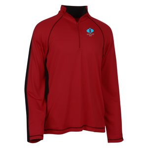 Cool & Dry Sport 1/4-Zip Colorblock Pullover - Embroidered Main Image