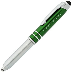 Mercury Stylus Metal Pen with Flashlight - Laser Engraved Main Image