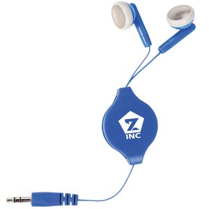 Retractable Colored Ear Buds - 24 hr Main Image