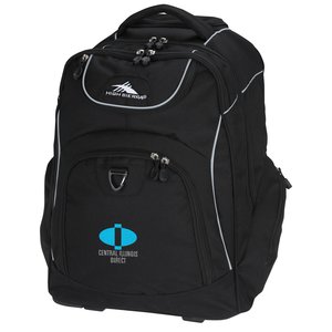 High Sierra Powerglide Wheeled Laptop Backpack - Embroidered Main Image