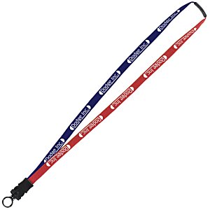 Two-Tone Cotton Lanyard - 5/8" - Snap Buckle Release - 24 hr Main Image