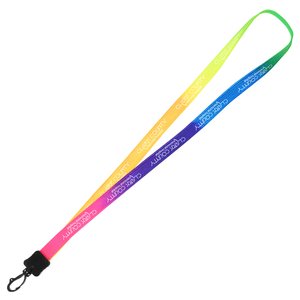 Tie-Dye Multicolor Lanyard - 1/2" - Plastic Swivel Snap Hook Main Image