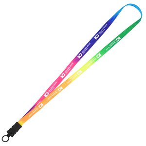 Tie-Dye Multicolor Lanyard - 1/2" - Snap Buckle Release Main Image