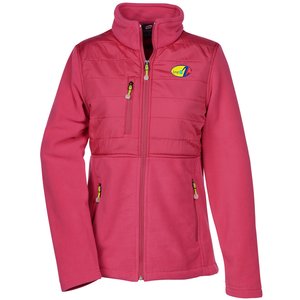 Quilted Overlay Fleece Jacket - Ladies' Main Image