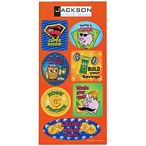 Super Kid Sticker Sheet - Dollars and Cents Main Image