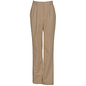 Poly/Cotton Pleated Front Transit Pants - Ladies' Main Image
