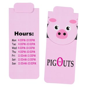 Paws and Claws Magnetic Bookmark - Pig Main Image