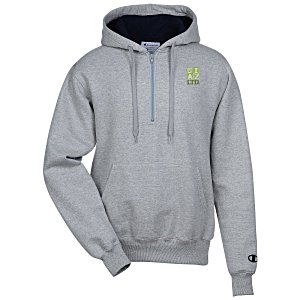 Champion Cotton Max 1/4-Zip Hoodie - Embroidered Main Image