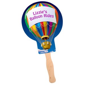 Hand Fan - Balloon - Full Color Main Image