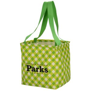 Utility Tote - 12-1/2" x 11" - Gingham - 24 hr Main Image