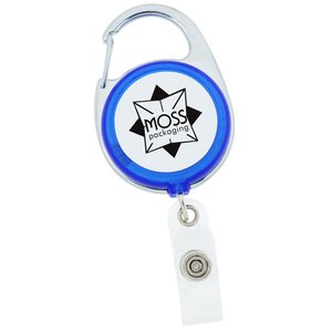 Clip-On Retractable Badge Holder with Tape Measure - Trans Main Image