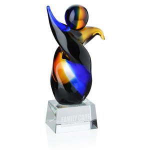 Triumph Art Glass Award - 9" Main Image