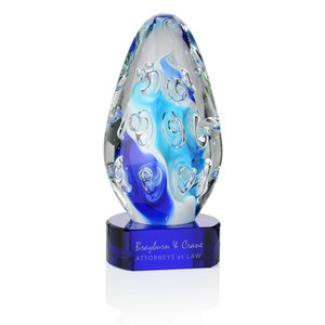 Pacifica Art Glass Award - Blue Base Main Image