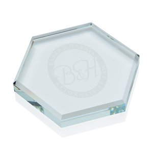 Glass Hex Paperweight Main Image