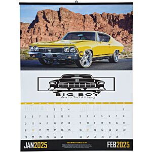 Muscle Cars Calendar with 2-Month View Main Image
