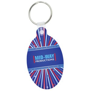 Oval Soft Keychain - Full Color Main Image
