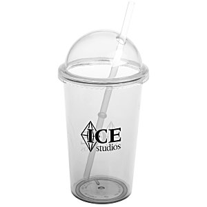 Domed Tumbler with Straw - 20 oz. Main Image