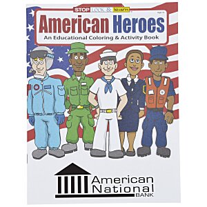 American Heroes Coloring Book Main Image