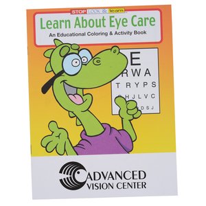 Learn About Eye Care Coloring Book Main Image