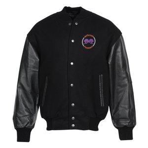 Burk's Bay Wool & Leather Varsity Jacket Main Image