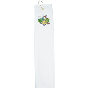 Trifold Golf Towel - White - Embroidered Main Image