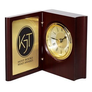 Wood Book Clock Award Main Image