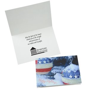 Patriotic Ornaments Greeting Card Main Image