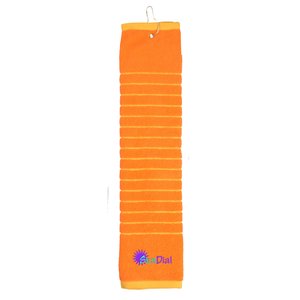 Striped Golf Towel - Closeout Main Image