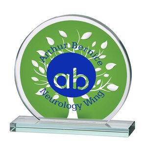 Orbit Jade Glass Award - 6" - Full Color Main Image