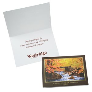 Autumn Stream Greeting Card Main Image