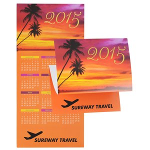 Tropical Tranquility Calendar Greeting Card Main Image