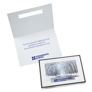 Winter Stream Die-Cut Greeting Card Main Image