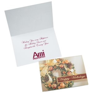 Golden Wreath Greeting Card Main Image