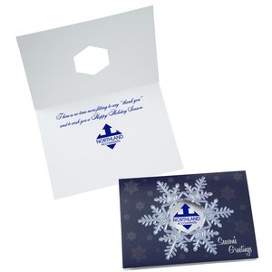 Single Snowflake Greeting Card Main Image