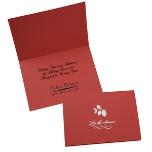 Stunning Silver Pinecone Greeting Card Main Image