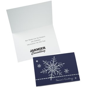Prismatic Snowflakes Greeting Card Main Image